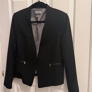 Tahari Black Women's Blazer with Silver Accents